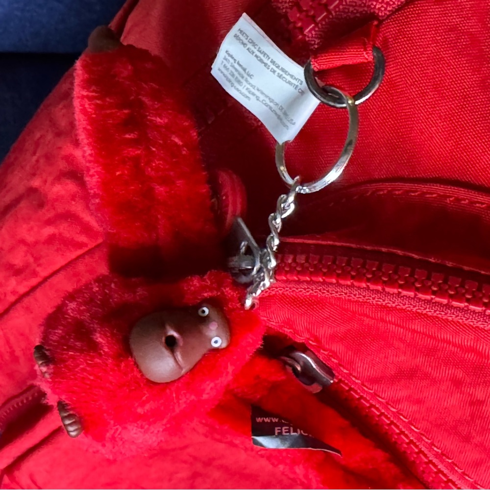 Kipling Cherry Red Backpack - image 3